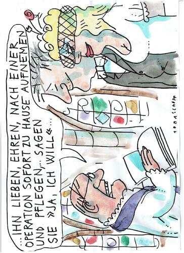 Cartoon: Pflegenotstand (medium) by Jan Tomaschoff tagged krankenhaus,reform,pflege,krankenhaus,reform,pflege