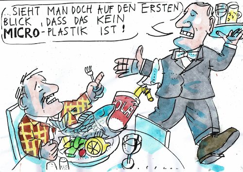 Cartoon: Plastik (medium) by Jan Tomaschoff tagged umwelt,plastik,meer,umwelt,plastik,meer
