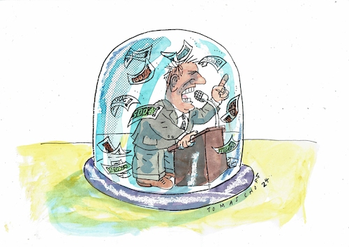 Cartoon: Politik und Geld (medium) by Jan Tomaschoff tagged politik,geld,haushalt,politik,geld,haushalt
