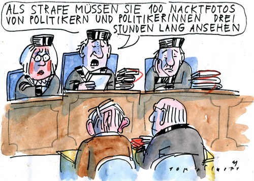 Cartoon: Pornoskandal (medium) by Jan Tomaschoff tagged edathy,politik,kinderpornos,kinderpornos,politik