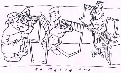 Cartoon: Privacy (medium) by Jan Tomaschoff tagged datenschutz,