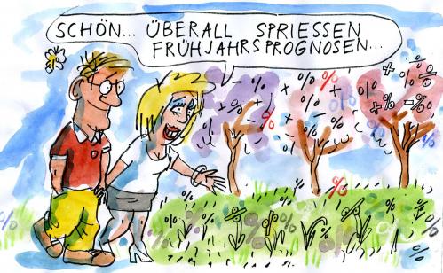 Cartoon: Prognosen (medium) by Jan Tomaschoff tagged prognosen,wirtschaftsweise,demoskopen,demoskopie,wahlen,cartoon,cartoons,prognosen,prognose,wirtschaftsweise,demoskopen,demoskopie,wahlen,wahl,zukunft,frühling,wirtschaft,wirtschaftskrise