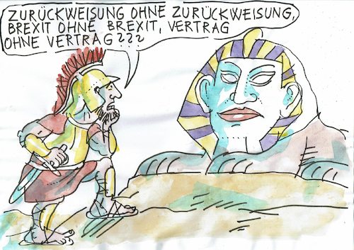 Cartoon: Rätsel (medium) by Jan Tomaschoff tagged politikersprache,politikersprache