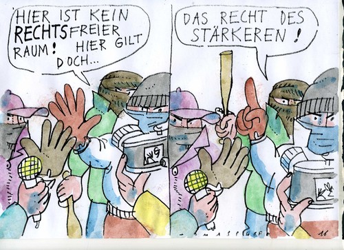 Cartoon: Recht (medium) by Jan Tomaschoff tagged kriminalität,migration,recht,kriminalität,migration,recht