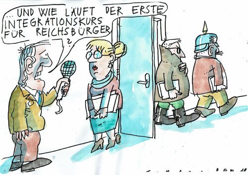 Cartoon: Reichsbürger (medium) by Jan Tomaschoff tagged rechte,reichsbürger,demokratie,rechte,reichsbürger,demokratie