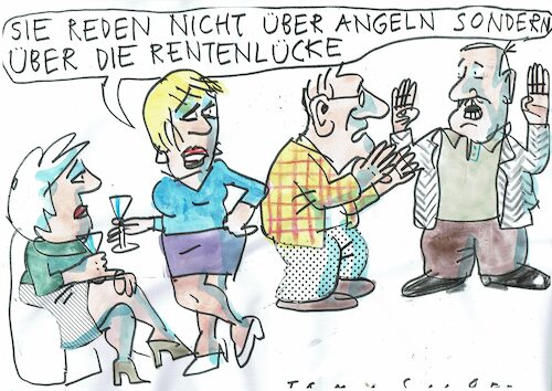 Cartoon: Rente (medium) by Jan Tomaschoff tagged renten,lücke,versicherung,renten,lücke,versicherung