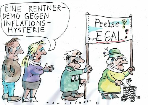 Cartoon: Rentner (medium) by Jan Tomaschoff tagged inflation,preise,renten,inflation,preise,renten