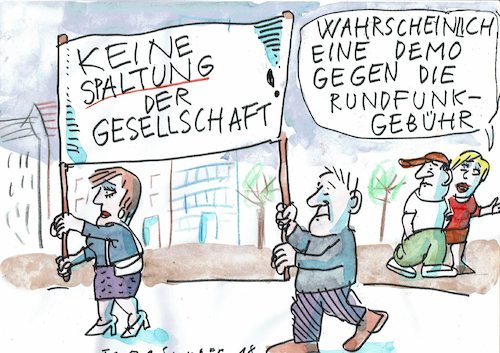 Cartoon: Rundfunkgebühr (medium) by Jan Tomaschoff tagged rundfunk,gebühr,rundfunk,gebühr