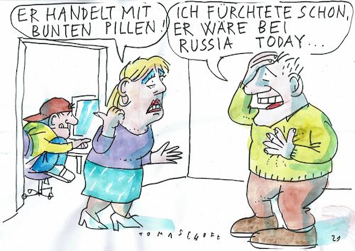 Russia today By Jan Tomaschoff | Politics Cartoon | TOONPOOL