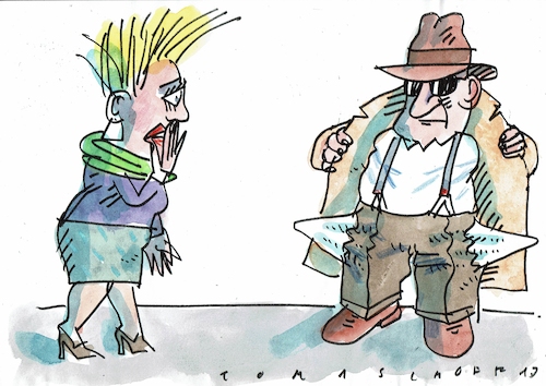 Cartoon: Scham (medium) by Jan Tomaschoff tagged peinlichkeit,schulden,peinlichkeit,schulden