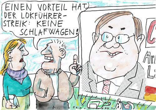 Cartoon: Schlafwagen (medium) by Jan Tomaschoff tagged wahlkampf,laschet,lokführerstreik,wahlkampf,laschet,lokführerstreik