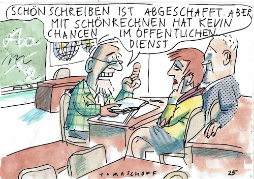 Cartoon: Schönrechnen (medium) by Jan Tomaschoff tagged haushalt,geld,staatsschulden,haushalt,geld,staatsschulden