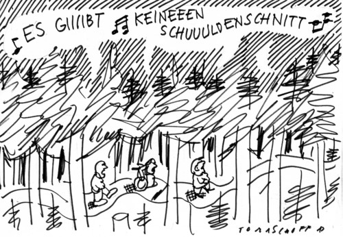 Cartoon: Schuldenschnitt (medium) by Jan Tomaschoff tagged finanzkrise,griechennland,schulden,finanzkrise,griechennland,schulden