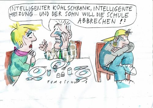 Cartoon: Schule (medium) by Jan Tomaschoff tagged schulabbruch,schulabbruch