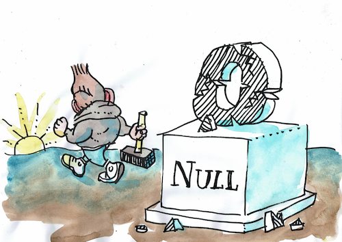 Cartoon: schwarze Null (medium) by Jan Tomaschoff tagged schwarzze,null,spd,kühnert,schwarzze,null,spd,kühnert