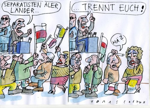 Cartoon: Separatisten (medium) by Jan Tomaschoff tagged separatisten,separatisten
