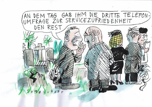Cartoon: Service (medium) by Jan Tomaschoff tagged service,werbung,lügen,service,werbung,lügen