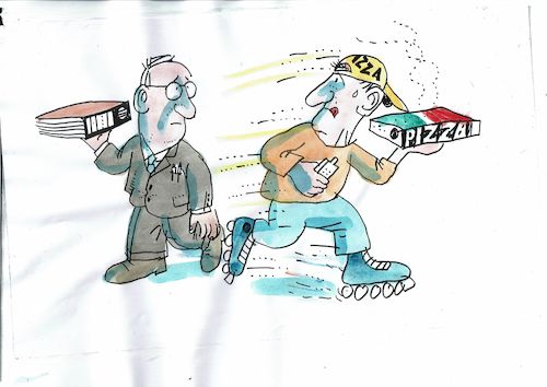 Cartoon: Service (medium) by Jan Tomaschoff tagged jobs,dienstleistung,jobs,dienstleistung