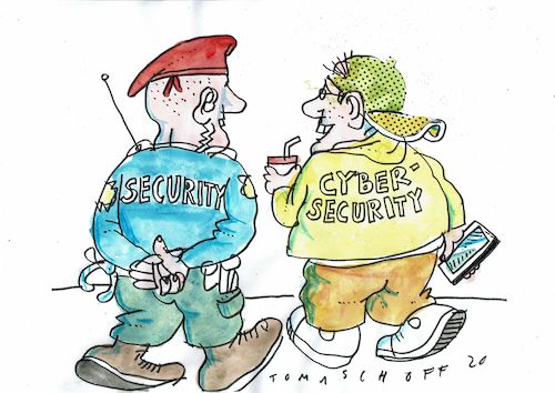 Sicherheit By Jan Tomaschoff | Media & Culture Cartoon | TOONPOOL