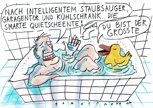 Cartoon: smart (medium) by Jan Tomaschoff tagged internet,elektronik,technik,internet,elektronik,technik
