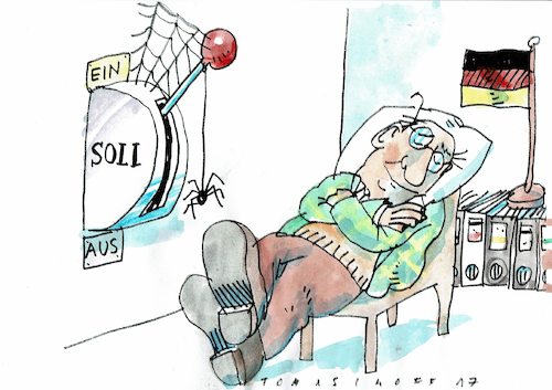 Cartoon: Soli (medium) by Jan Tomaschoff tagged steuern,staatshaushalt,soli,steuern,staatshaushalt,soli