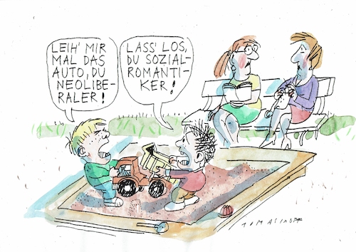 Cartoon: sozial (medium) by Jan Tomaschoff tagged wirtachft,liberal,sozial,egoismus,wirtachft,liberal,sozial,egoismus