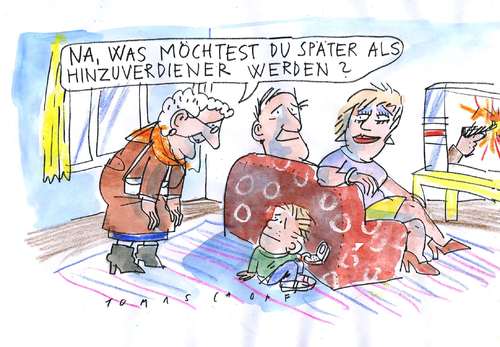 Cartoon: Sozialstaatsdebatte (medium) by Jan Tomaschoff tagged sozialstaatsdebatte,hartz4,hinzuverdienstmöglichkeit