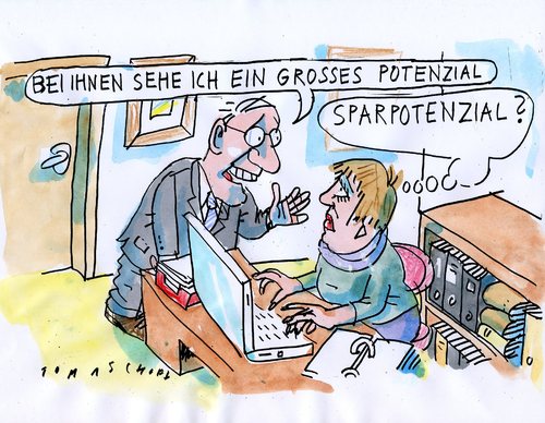 Cartoon: sparpotential (medium) by Jan Tomaschoff tagged sparen,potential,sparen,potential,sparpotential