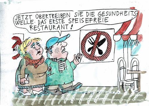 Cartoon: speisefrei (medium) by Jan Tomaschoff tagged gesundheit,ernährung,übergewicht,gesundheit,ernährung,übergewicht