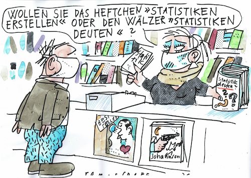 Cartoon: Statistik (medium) by Jan Tomaschoff tagged statistik,corona,epidemie,statistik,corona,epidemie