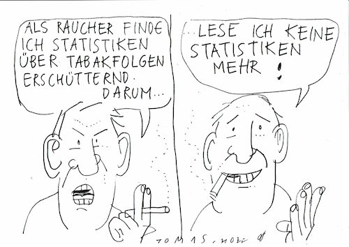 Cartoon: Statistik (medium) by Jan Tomaschoff tagged gesundheit,lebensstil,rauchen,gesundheit,lebensstil,rauchen
