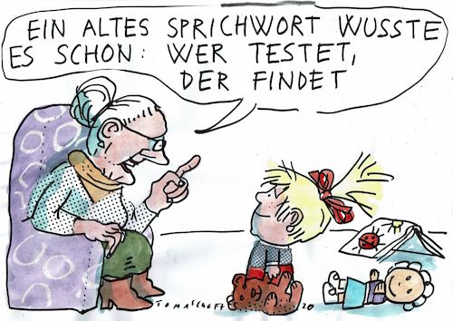 Cartoon: Suche (medium) by Jan Tomaschoff tagged suche,statistik,tests,corona,suche,statistik,tests,corona