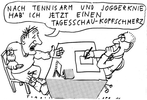 Cartoon: Tagesschau (medium) by Jan Tomaschoff tagged tagesschau,tv,medien