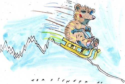 Cartoon: Talfahrt (medium) by Jan Tomaschoff tagged börse,dax,bullen,bären,dow,jones,aktien,börse,dax,bären,bullen,dow jones,aktien,dow,jones