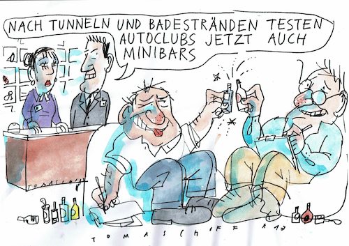 Cartoon: Test (medium) by Jan Tomaschoff tagged reisen,hotels,reisen,hotels
