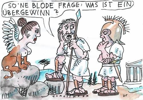 Cartoon: Übergewinn (medium) by Jan Tomaschoff tagged erdöl,kriese,nahost,konzerne,gewinn,übergewinn,erdöl,kriese,nahost,konzerne,gewinn,übergewinn
