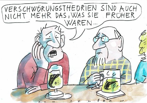 Cartoon: Verschwörung (medium) by Jan Tomaschoff tagged verschwörungstheorien,verschwörungstheorien