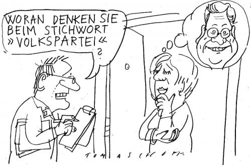 Cartoon: Volkspartei (medium) by Jan Tomaschoff tagged fdp,westerwelle,wahlen,parteien,volksparteien