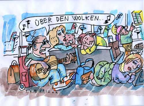 Cartoon: Vulkanasche (medium) by Jan Tomaschoff tagged island,vulkanasche,luftverkehr