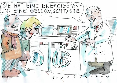 Cartoon: Wäsche (medium) by Jan Tomaschoff tagged geldwäsche,geldwäsche