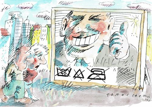 Cartoon: Wahlkampf (medium) by Jan Tomaschoff tagged wahlkampf,wahlwerbung,wahlkampf,wahlwerbung