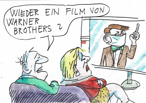 Cartoon: Warner (medium) by Jan Tomaschoff tagged corna,lauterbach,corna,lauterbach