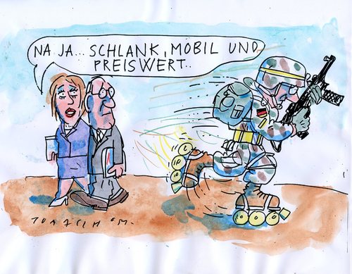 Cartoon: Wehrpflicht (medium) by Jan Tomaschoff tagged bundeswehr,wehrpflicht,wehrpflicht,militär,sicherheit,verteidigung,krieg,mobil,preiswert