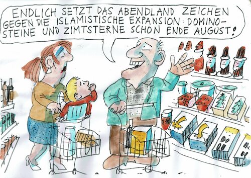 Cartoon: Weihnachten (medium) by Jan Tomaschoff tagged weihnachten,süßigkeiten,kommerz,weihnachten,süßigkeiten,kommerz