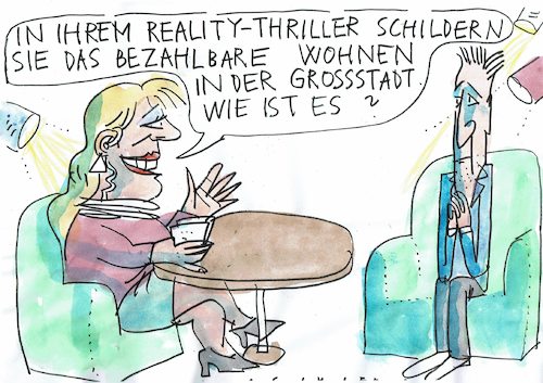 Cartoon: Wohnen (medium) by Jan Tomaschoff tagged wohnungsnot,mieten,wohnungsnot,mieten