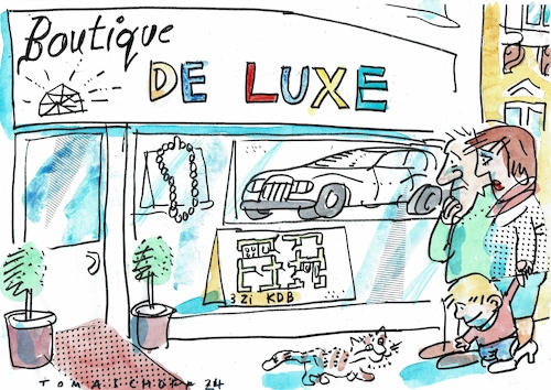 Cartoon: Wohnung (medium) by Jan Tomaschoff tagged wonhungsnot,luxus,wonhungsnot,luxus