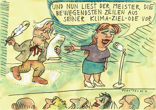 Cartoon: Ziele (medium) by Jan Tomaschoff tagged klimawandel,klimaziele,versprechen,klimawandel,klimaziele,versprechen