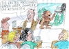 Cartoon: Aktivisten (small) by Jan Tomaschoff tagged urzeit,mensch,jäger,sammler