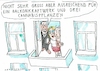 Cartoon: Balkon (small) by Jan Tomaschoff tagged wohnungsnot,balkonkraftwerk,cannabis