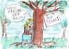 Cartoon: Baum (small) by Jan Tomaschoff tagged natur,technik,bequemlichkeit,wlan